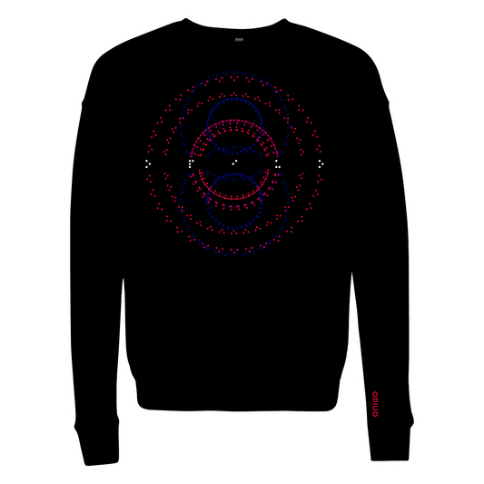 Mandala Black Crewneck Sweatshirt